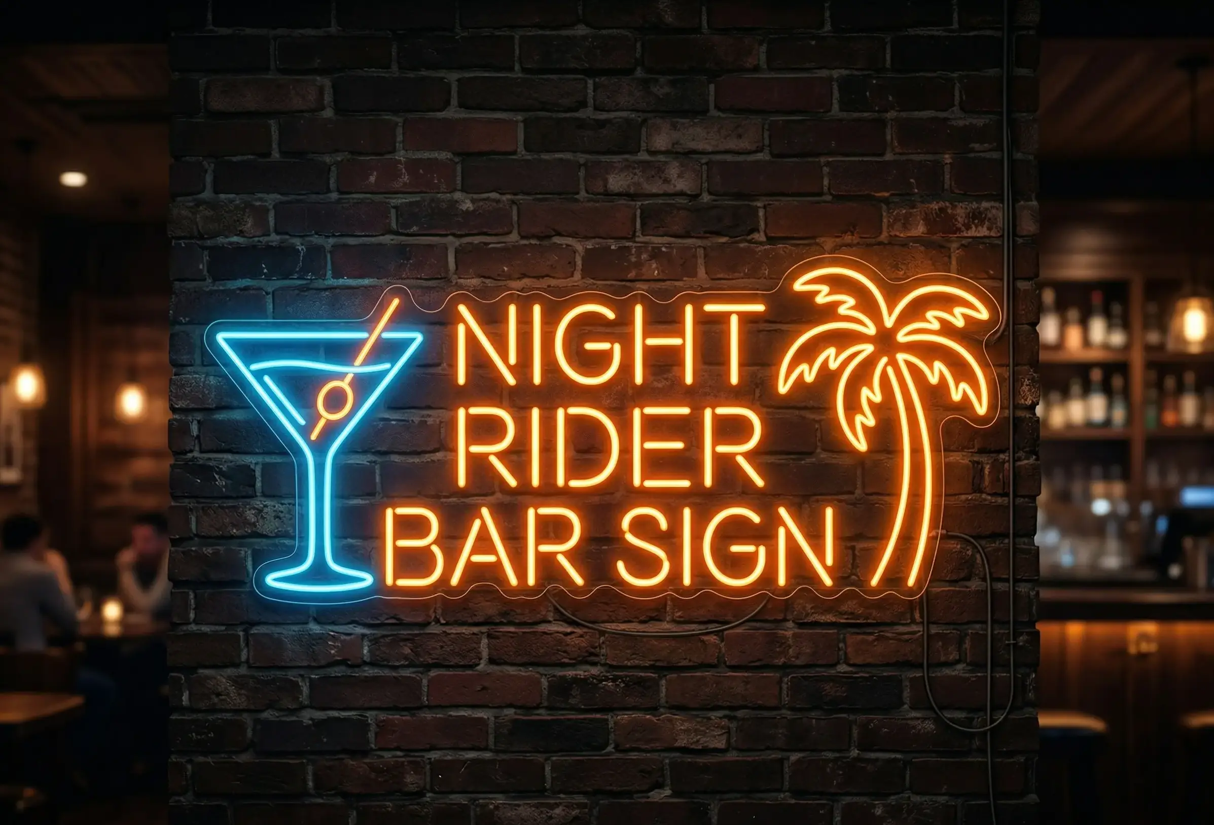 Bar-style neon LED signage